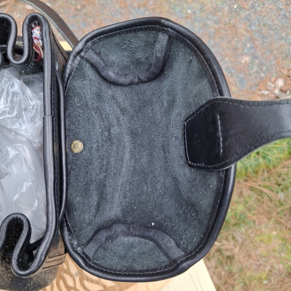 Vintage Dooney & Bourke Black AWL Pebbled Leather Mini Canyon Backpack - Picture 9 of 14